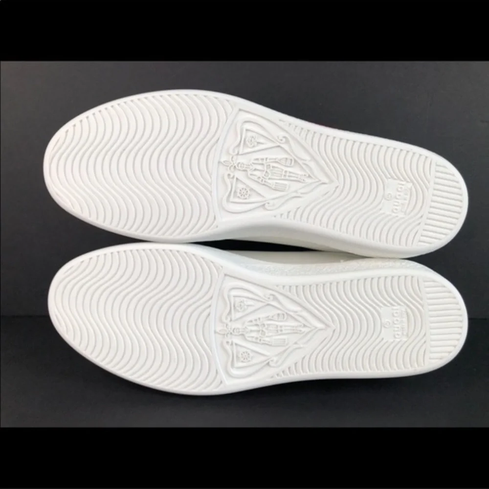 Gucci Ace Interlocking G Logo GG Leather Sneakers Size 35 - Picture 6 of 14